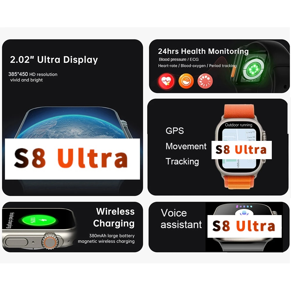 Đồng Hồ Thông Minh Thể Thao S8 Ultra 8