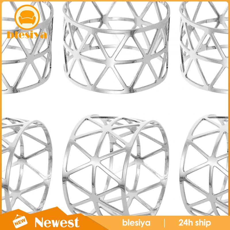 Set 6 Vòng Giữ Khăn Ăn Trang Trí Thời Trang Cho Tiệc Cưới