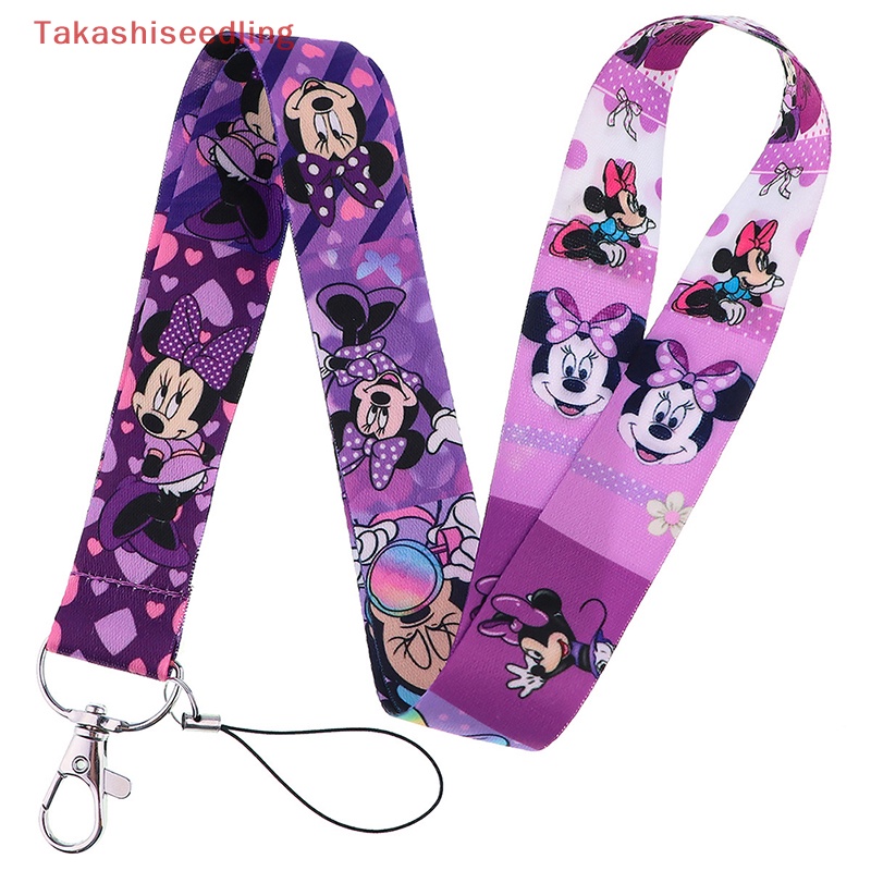 DISNEY Dây Đeo Thẻ Dài Họa Tiết Chuột Mickey Xinh Xắn