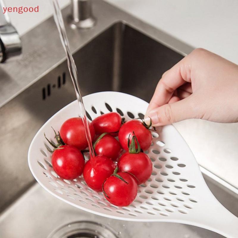 (YGD) Muỗng Lọc Nước Nóng / Nấu Mì Tay Cầm Dài Cỡ Lớn Phong Cách Nhật Bản Cho Nhà Bếp