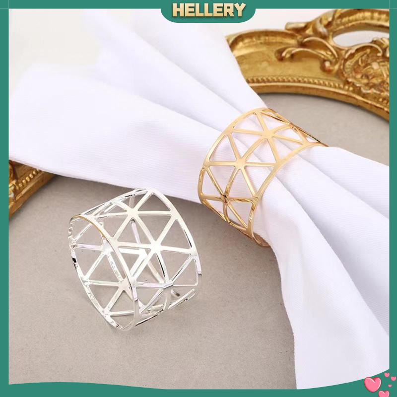 Bộ 6 Khóa Khăn Ăn Bằng Kim Loại Tiện Dụng Cho Gia Đình