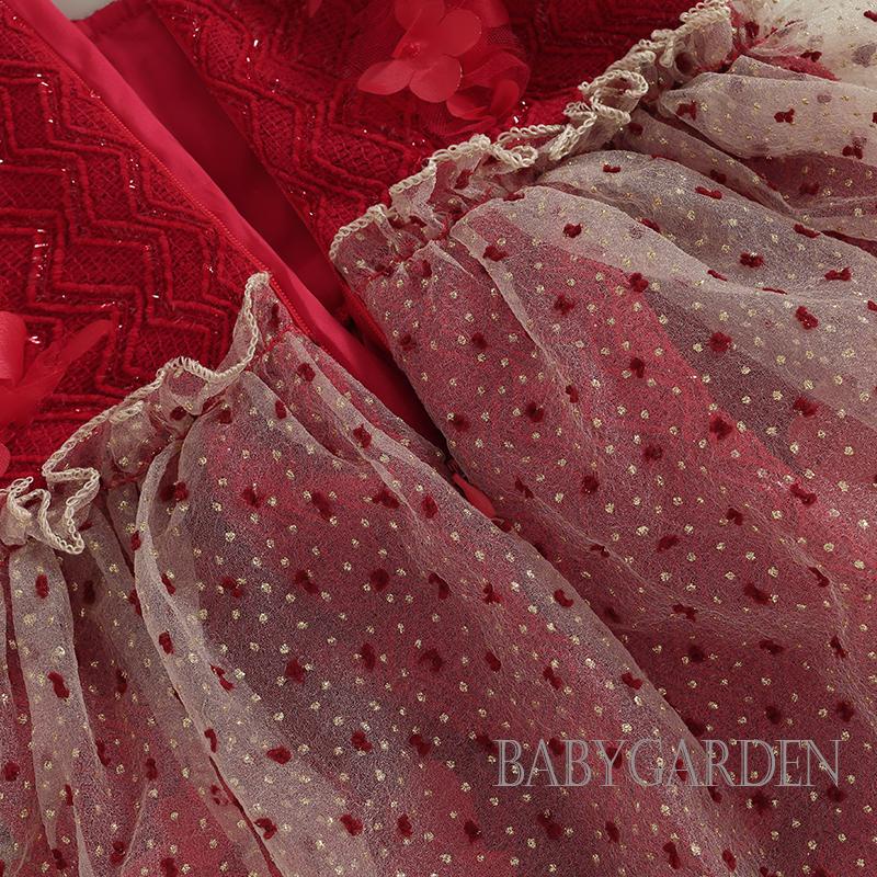 Bộ Áo Liền Quần Không Tay Phối Vải Lưới Họa Tiết Hoa Dành Cho Bé Gái 0-24 Tháng Tuổi