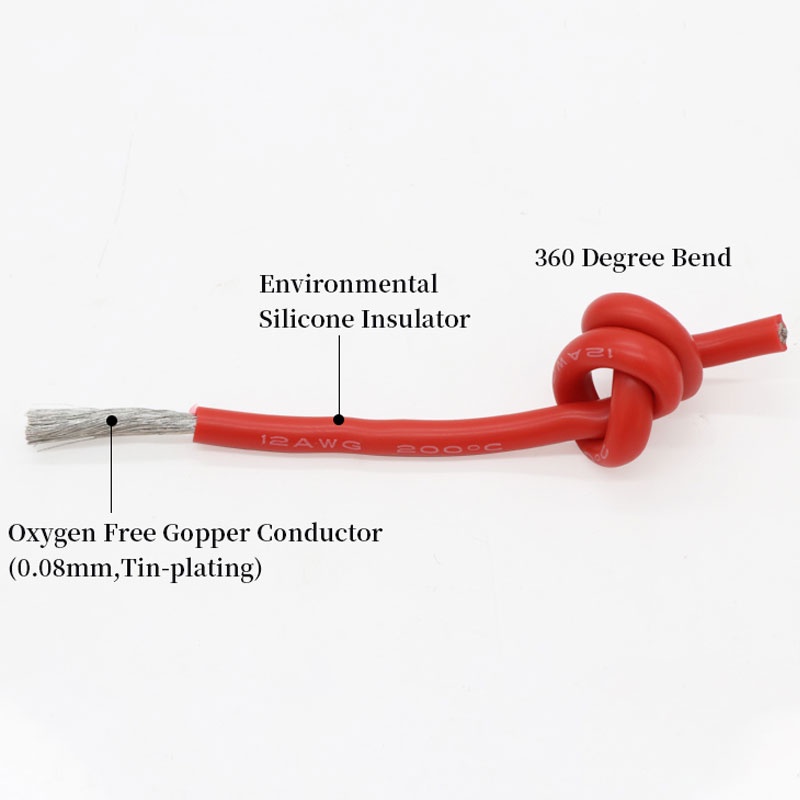 Dây Cáp Silicon Chịu Nhiệt 12AWG 13AWG 14AWG 15AWG 16AWG 17AWG 18 Ultra