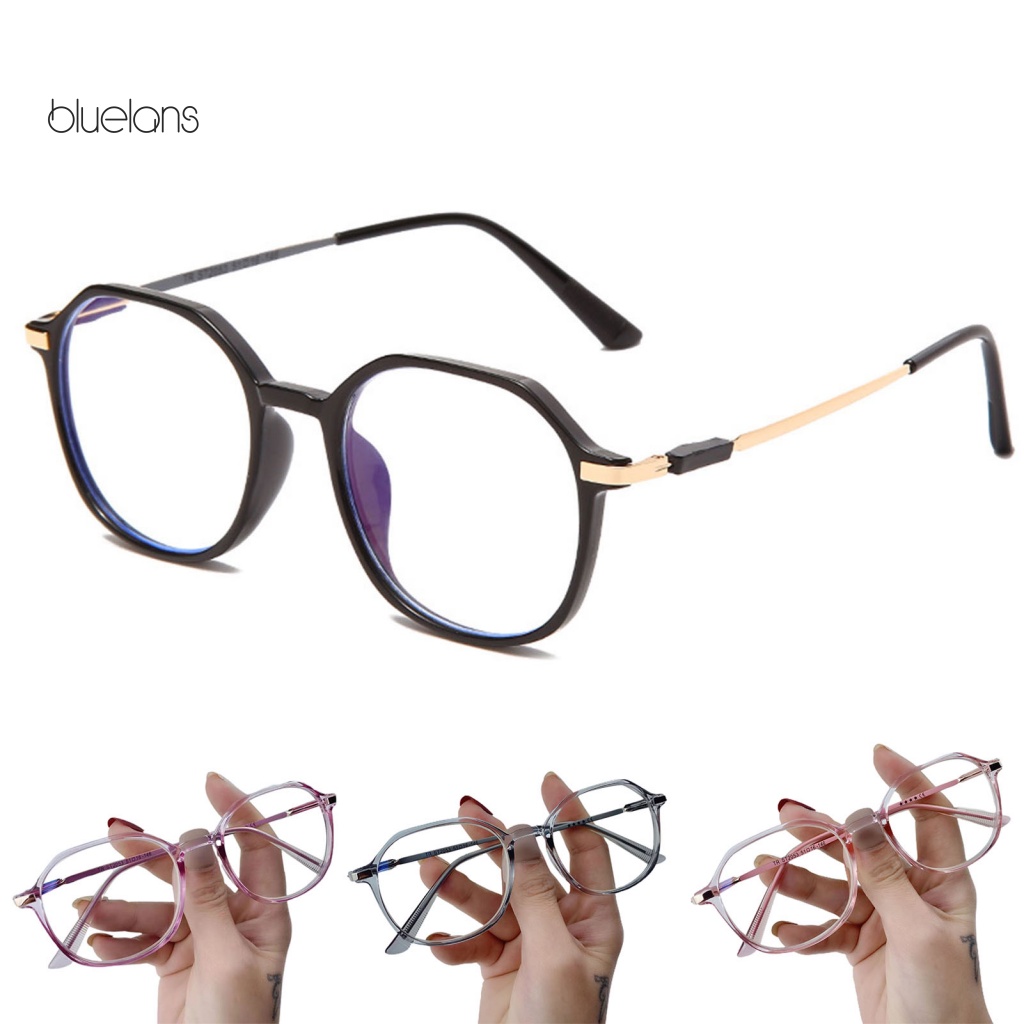 Kính Mát Gọng Đa Giác Chống Ánh Sáng Xanh Cho Cả Nam Và Nữ