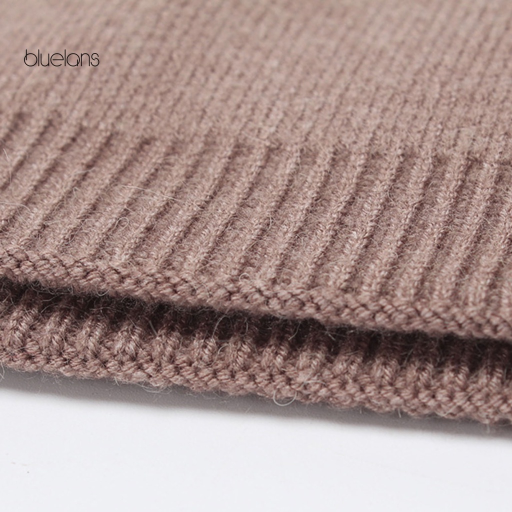 Mũ Trùm Đầu Mềm Mại Co Giãn Màu Trơn Đa Năng Thời Trang Mùa Đông Cho Nữ