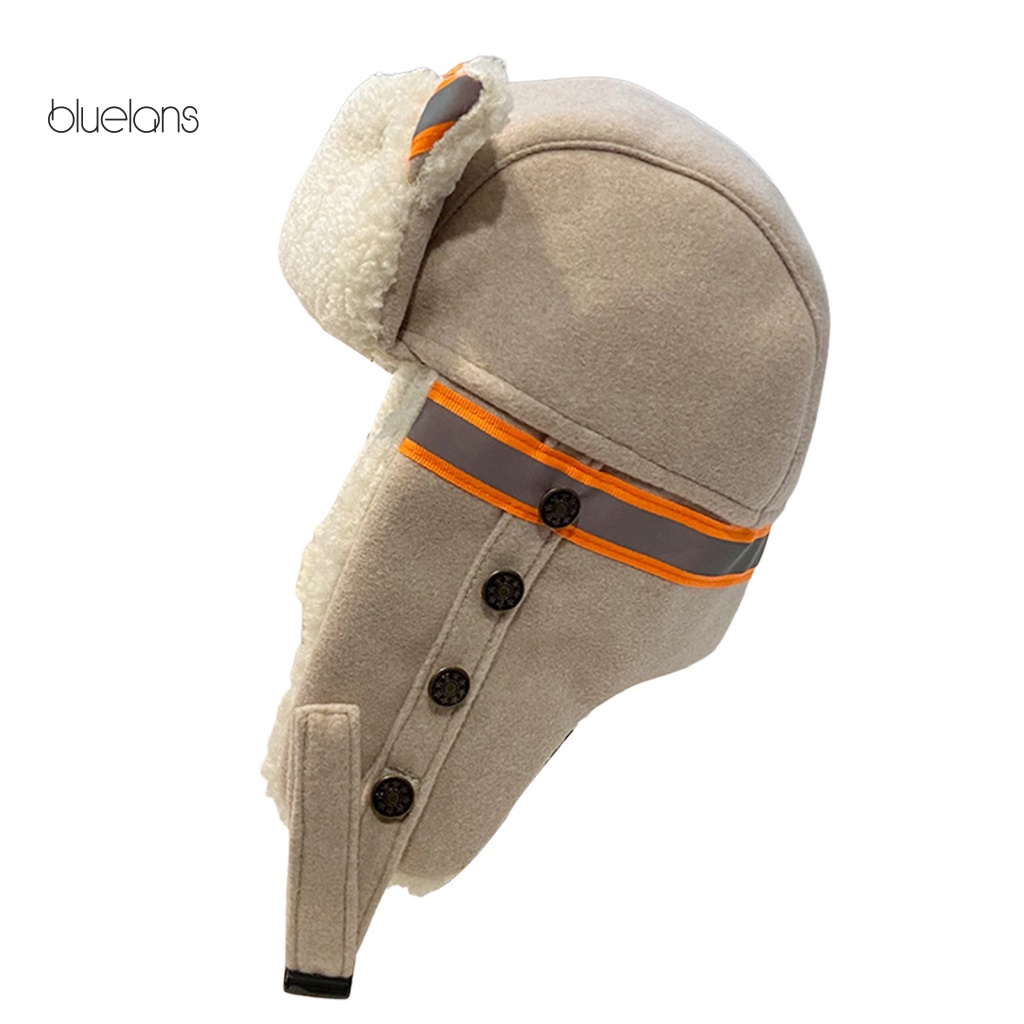 Mũ Trượt Tuyết Mềm Mại Dày Dặn Có Nút Tai Mèo Dễ Thương Tháo Gỡ Nhanh Bảo Vệ Tai Trang Trí Mùa Thu Đông Cho Bé Trai Và Bé Gái