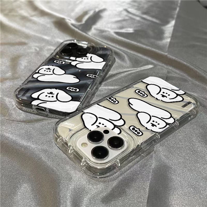 Ốp Điện Thoại Mềm Trong Suốt Họa Tiết Cún Con Dễ Thương Cho Iphone 14Promax 117 1312sins xr 8