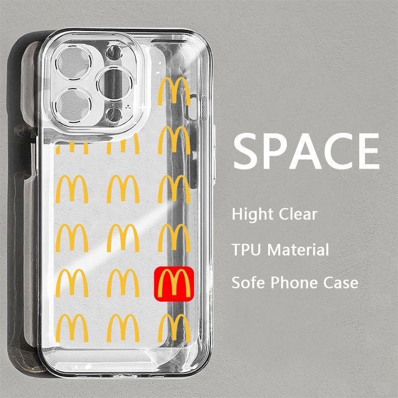 Ốp Điện Thoại Mềm Trong Suốt Chống Sốc Hình Mcdonald 'S M Kee 1378plusxrxiPhone14Pro 12 Apple 11 O46L