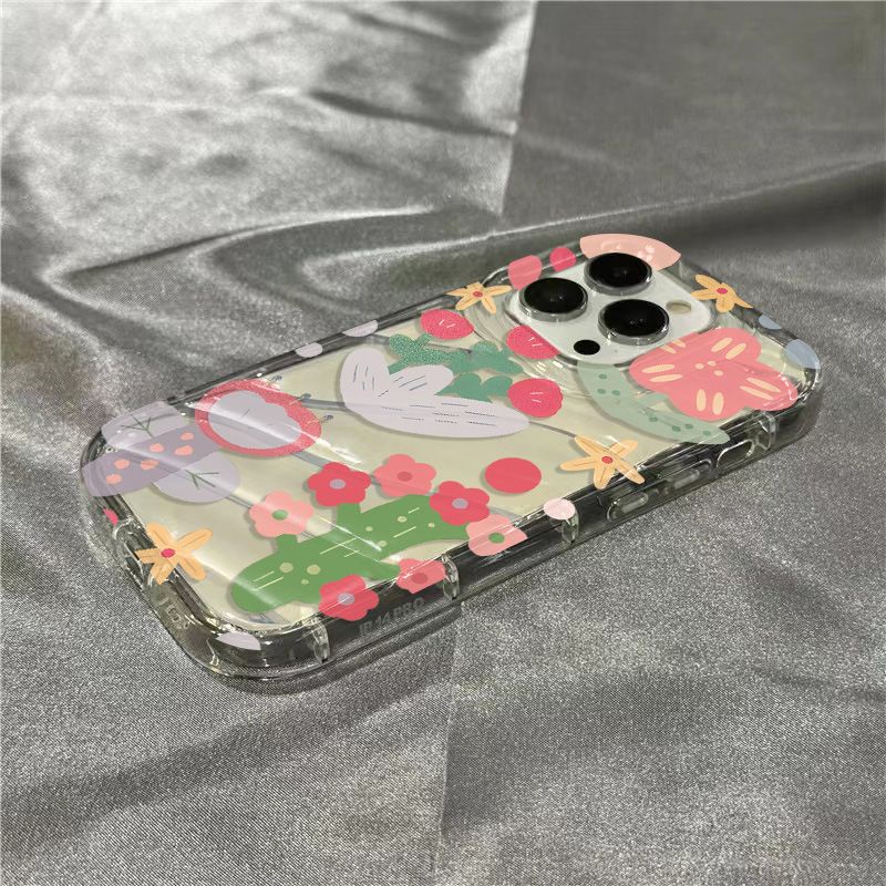 Ốp Điện Thoại Mềm Trong Suốt Họa Tiết Cây Xương Rồng Dành Cho iPhone 1178 / 1312Iphone 14 Pro Max xr