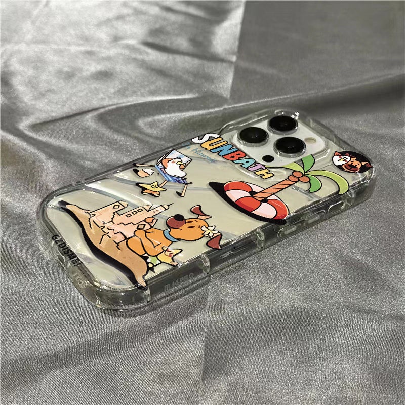 Ốp Điện Thoại Mềm Trong Suốt In Hình Chú Cún Dễ Thương Cho Iphone 11 / 13127 / 14Promax / Xr / 8 NFFO