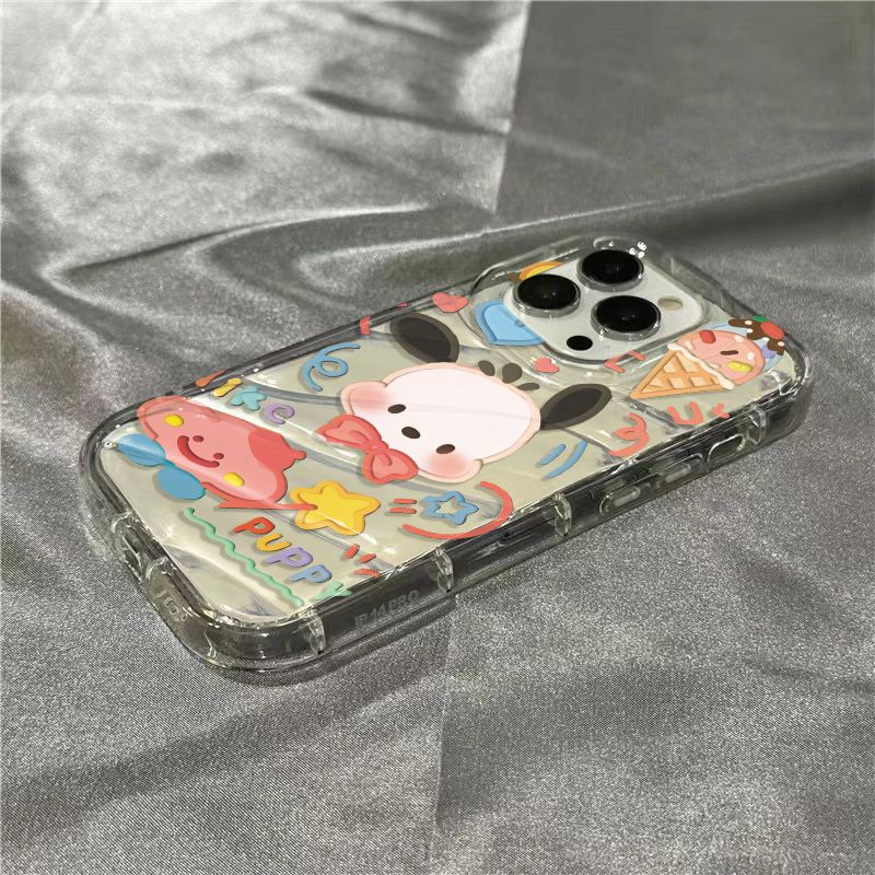 Ốp Điện Thoại Mềm Trong Suốt Họa Tiết Cún Pacha / / 8 Dễ Thương Cho Iphone 13127plus xr 11iPhone14promax / 13127plus AY3P