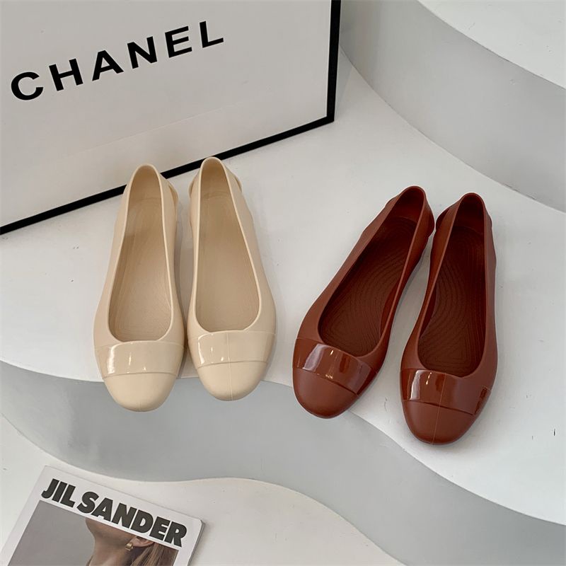 Giày Sandal Nhựa pvc Mềm Siêu Nhẹ Chống Trượt Nhanh Khô Thời Trang Mùa Hè Mới 2023 Cho Nữ