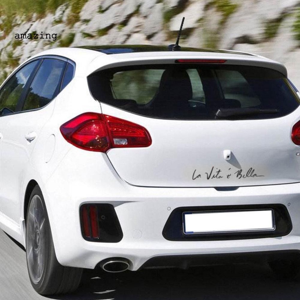 Miếng Dán Trang Trí Xe Hơi / Xe Tải In Chữ Chống Thấm Nước Thời Trang