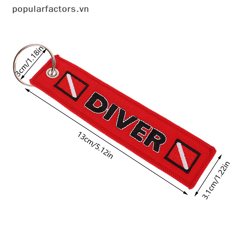 [Phổ Biếnfactors] Móc Khóa Xe Hơi / Ba Lô / Túi Đựng Chìa Khóa ATV Thêu Hình Lá Cờ Dùng Khi Lặn Biển Du Lịch