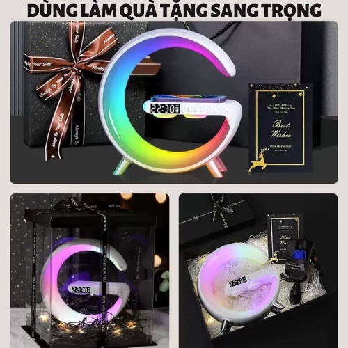 Loa Bluetooth Sạc Không Dây Đèn Tạo Không Khí 3in1 BT 2301