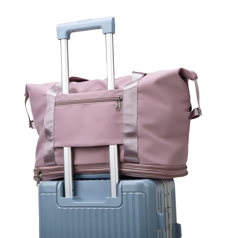 Túi du lịch 3 tầng đa năng, mặt ngoài có ngăn đựng ipad, đựng bình nước, ô dù, cài vali tiện lợi Fashion Bag TX05