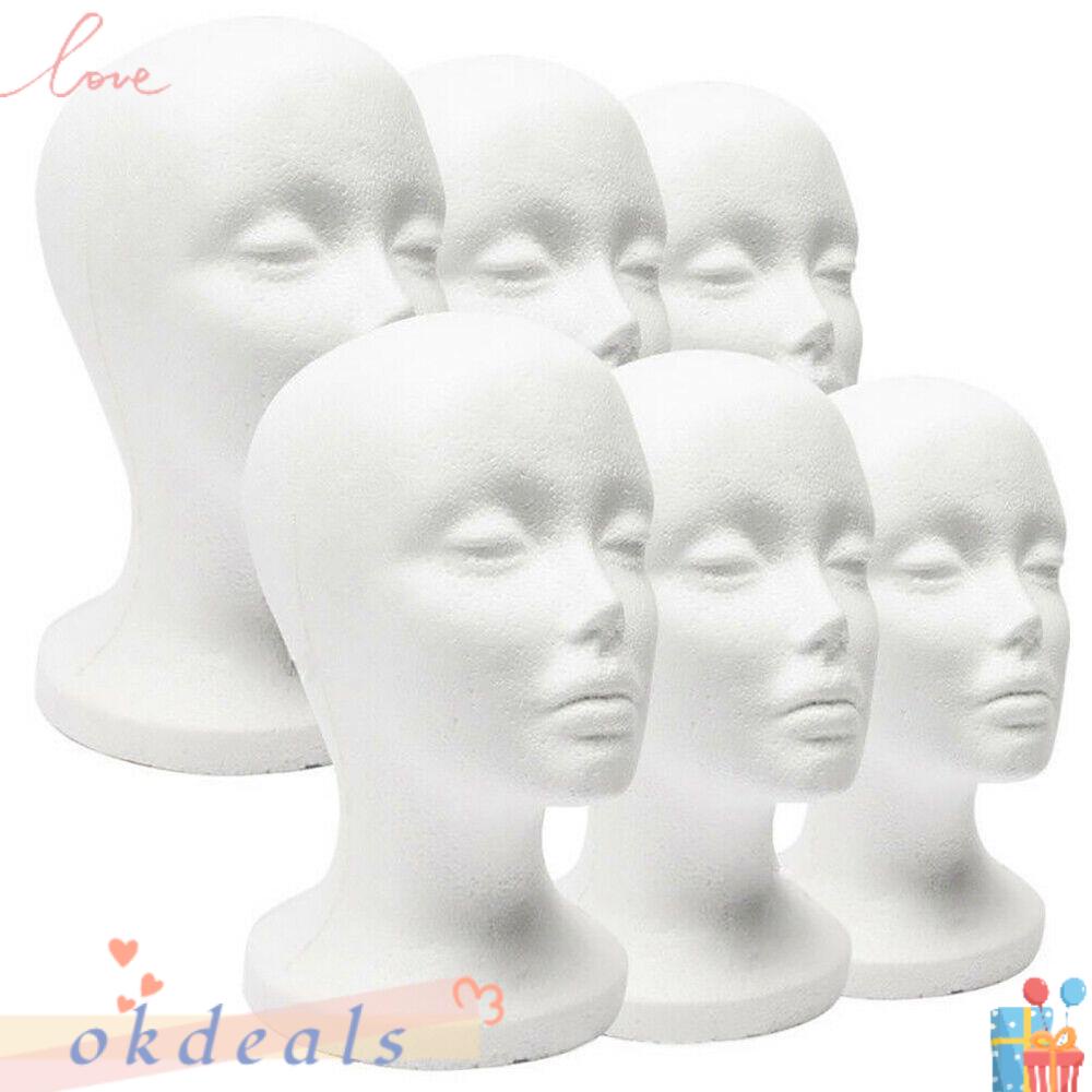 OKDEALS Mô Hình Đầu Người Trưng Bày Tóc Giả Chất Lượng Cao Đứng