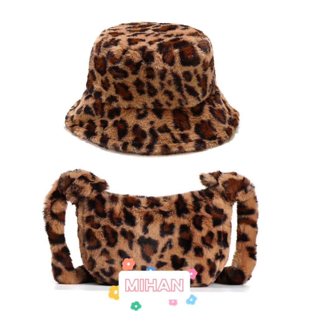 MIHAN1 Túi Xách Đeo Chéo Cỡ Lớn Bằng Lông Nhung Ấm Áp