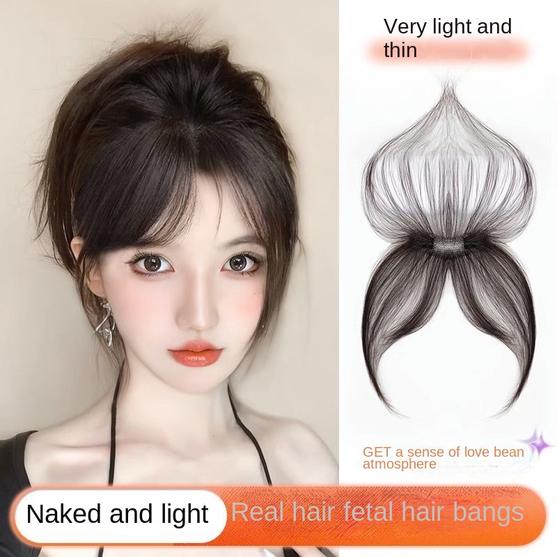 Bộ Tóc Giả Dài Mái Ngang Nhuộm Màu Thời Trang Mùa Hè Cho Nữ