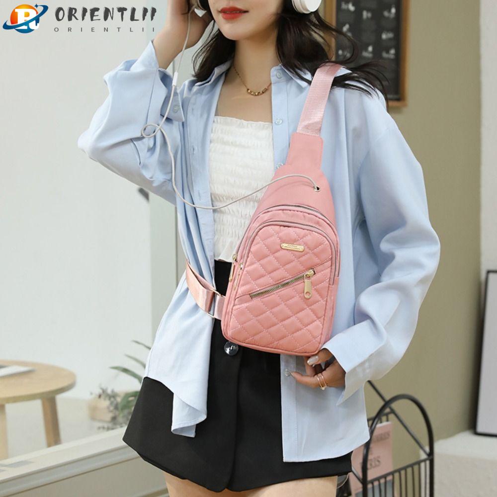 Túi Đeo Trước Ngực Bằng Nylon Sức Chứa Lớn Chất Lượng Cao Cho Nữ