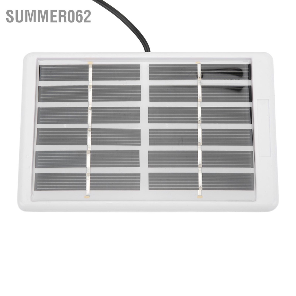 Summer062 Bóng đèn năng lượng mặt trời Đèn LED có thể sạc lại di động 2000mAh 6V cho hộ gia đình Lều cắm trại