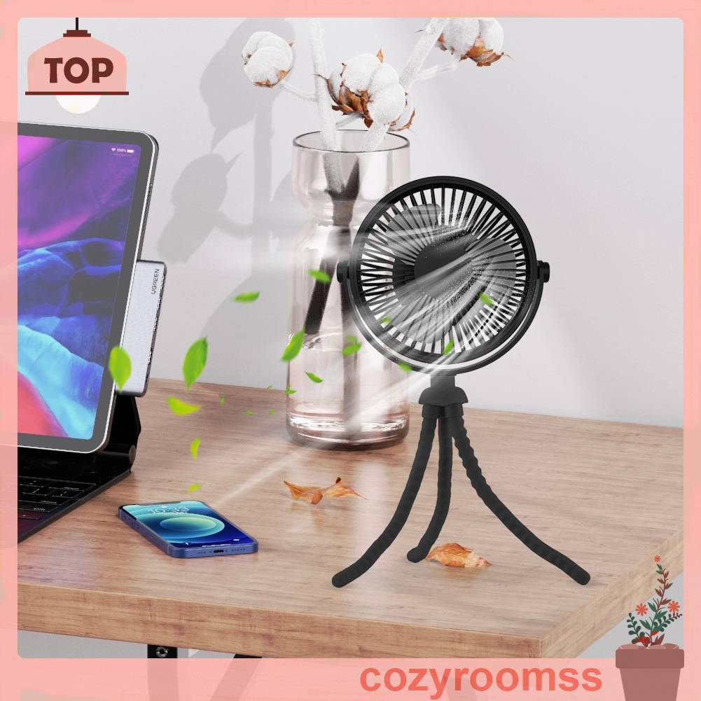 Quạt Mini Cầm Tay 3 Tốc Độ Không Ồn Hình Bạch Tuộc Sáng Tạo