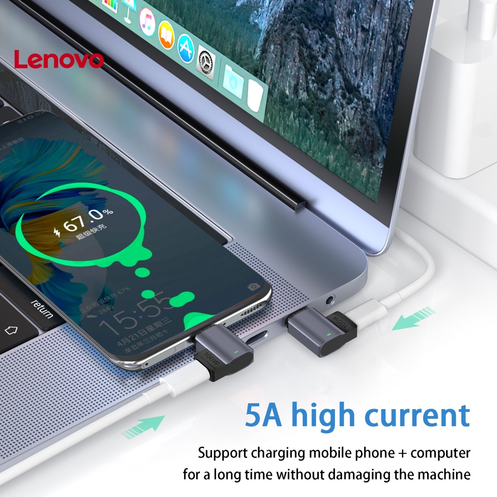 Bộ Chuyển Đổi Sạc Nhanh Từ Tính PD100W Type-C Cho Điện Thoại / Laptop