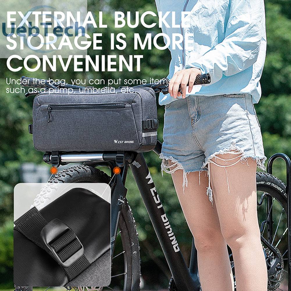 Túi Đựng Đồ Gắn Tay Lái Xe Đạp MTB Kích Cỡ Lớn 6.2L