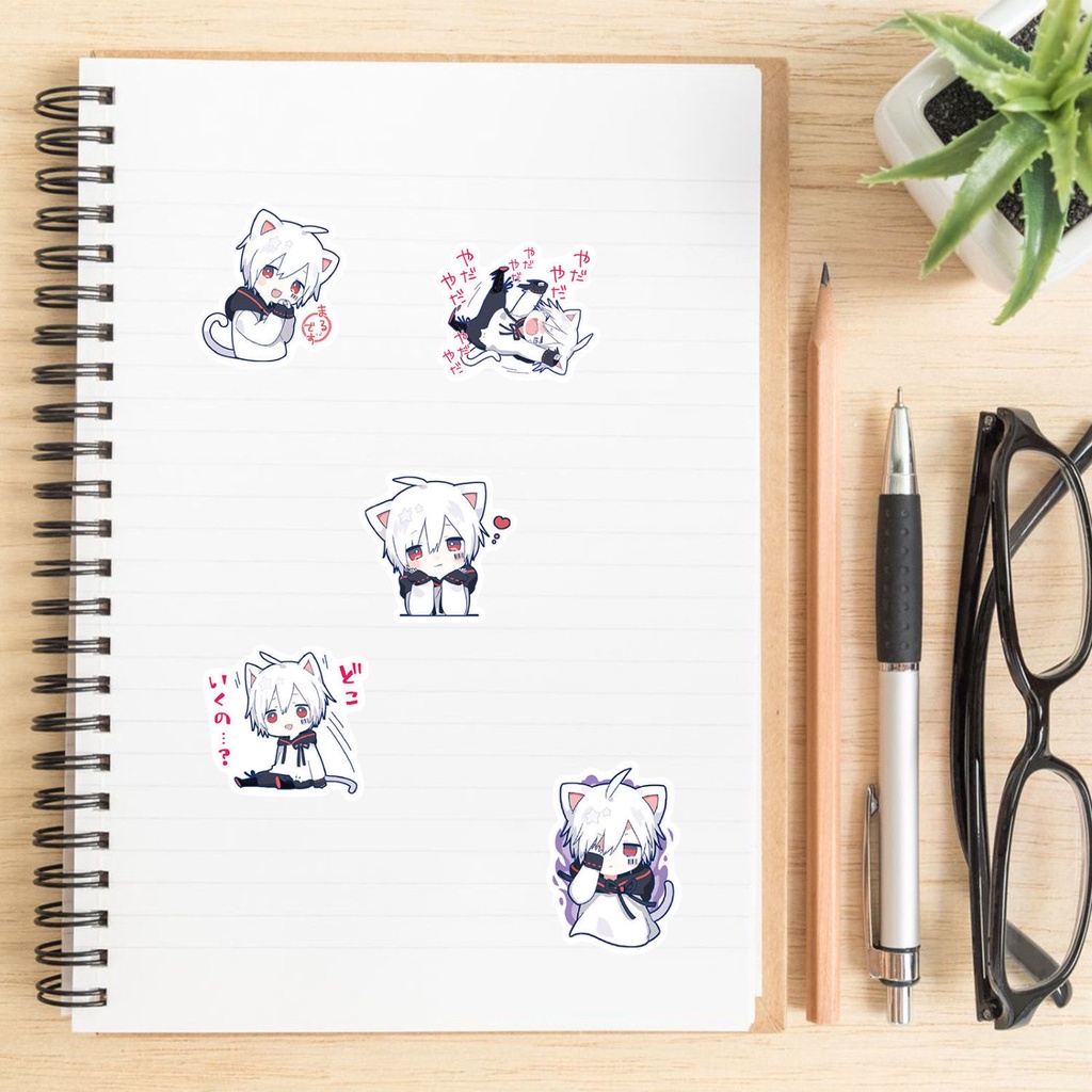 Bộ 65 Miếng Dán Mafumafu Phong Cách Nhật Bản Trang Trí Điện Thoại / Máy Tính