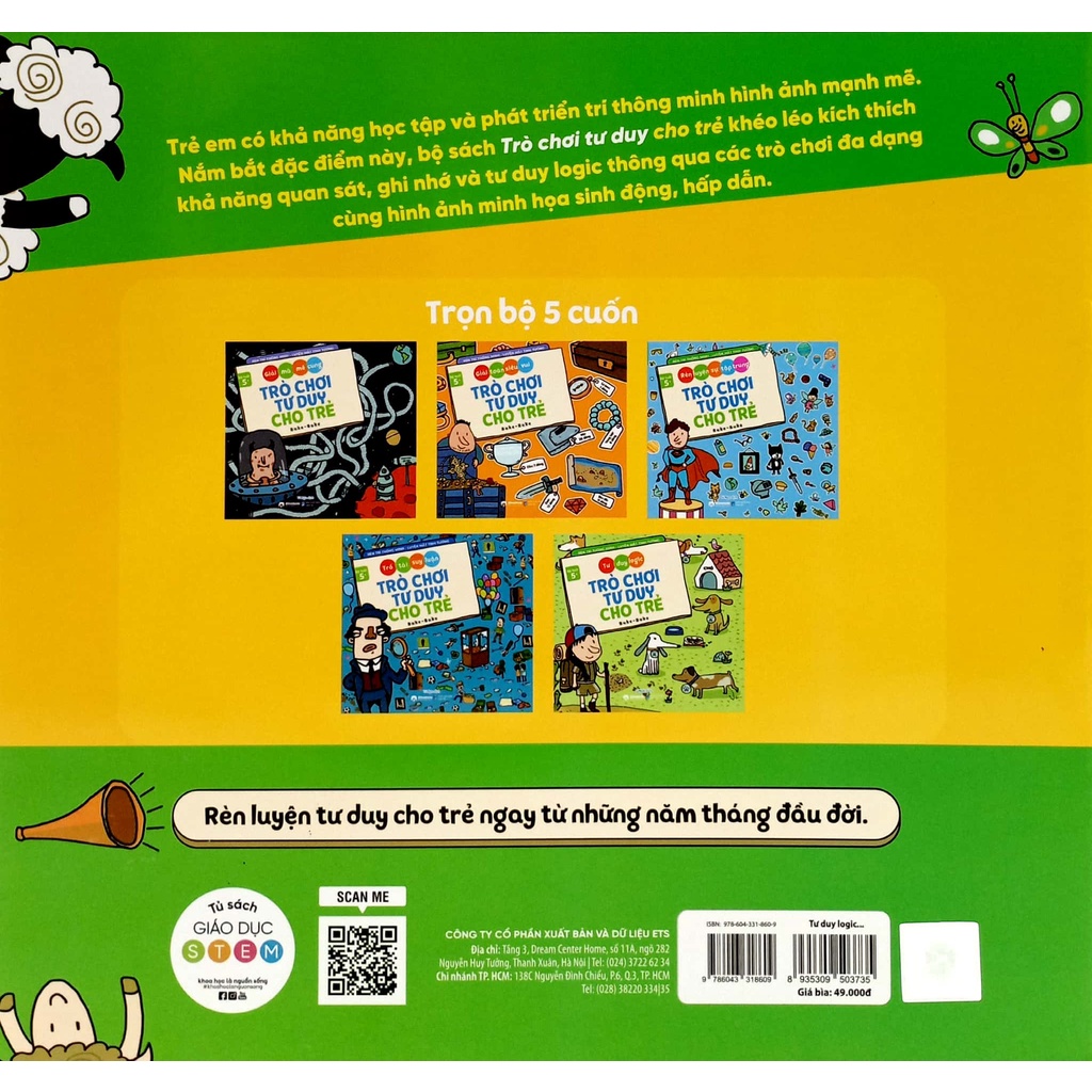 Sách Tư Duy Logic - Trò Chơi Tư Duy Cho Trẻ
