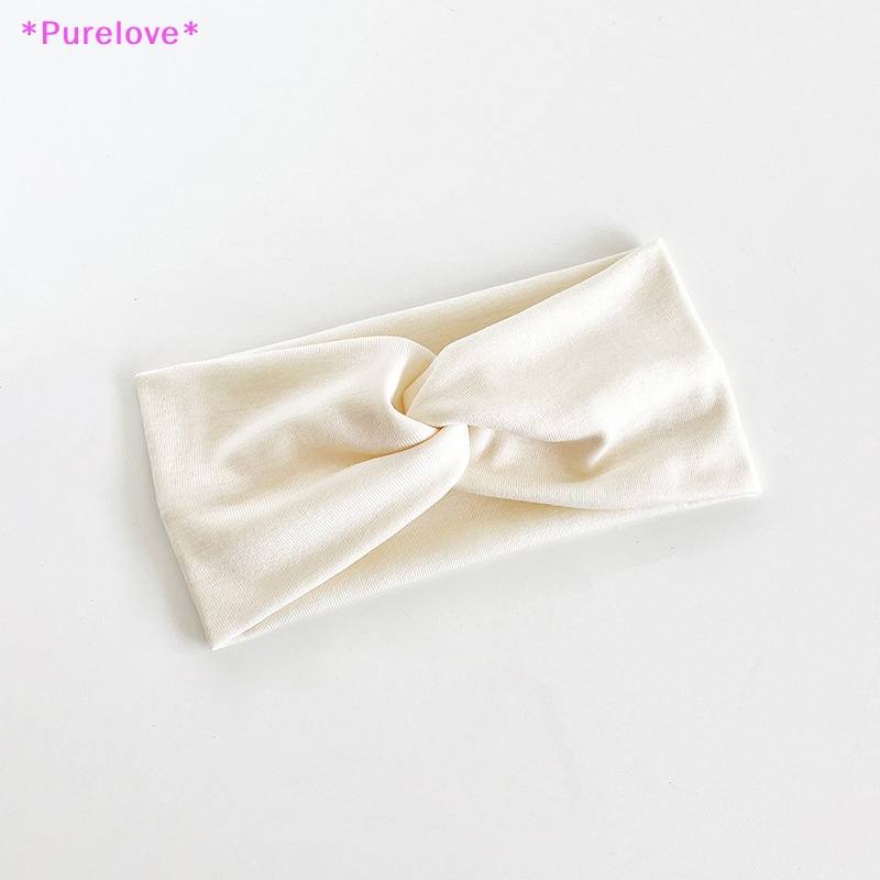 Băng Đô Thể Thao Co Giãn Màu Trơn Thắt Nơ Chéo Thời Trang Dành Cho Nữ Mới