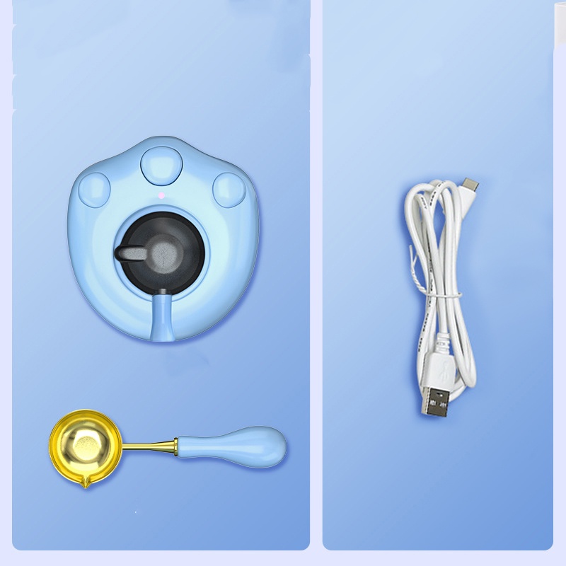 Sáp Seal Cat Claw Lửa Sáp Lò Nồi Nóng chảy USB Điện Nóng Sáp Hạt Nóng chảy Niêm phong Lò Spoon Set