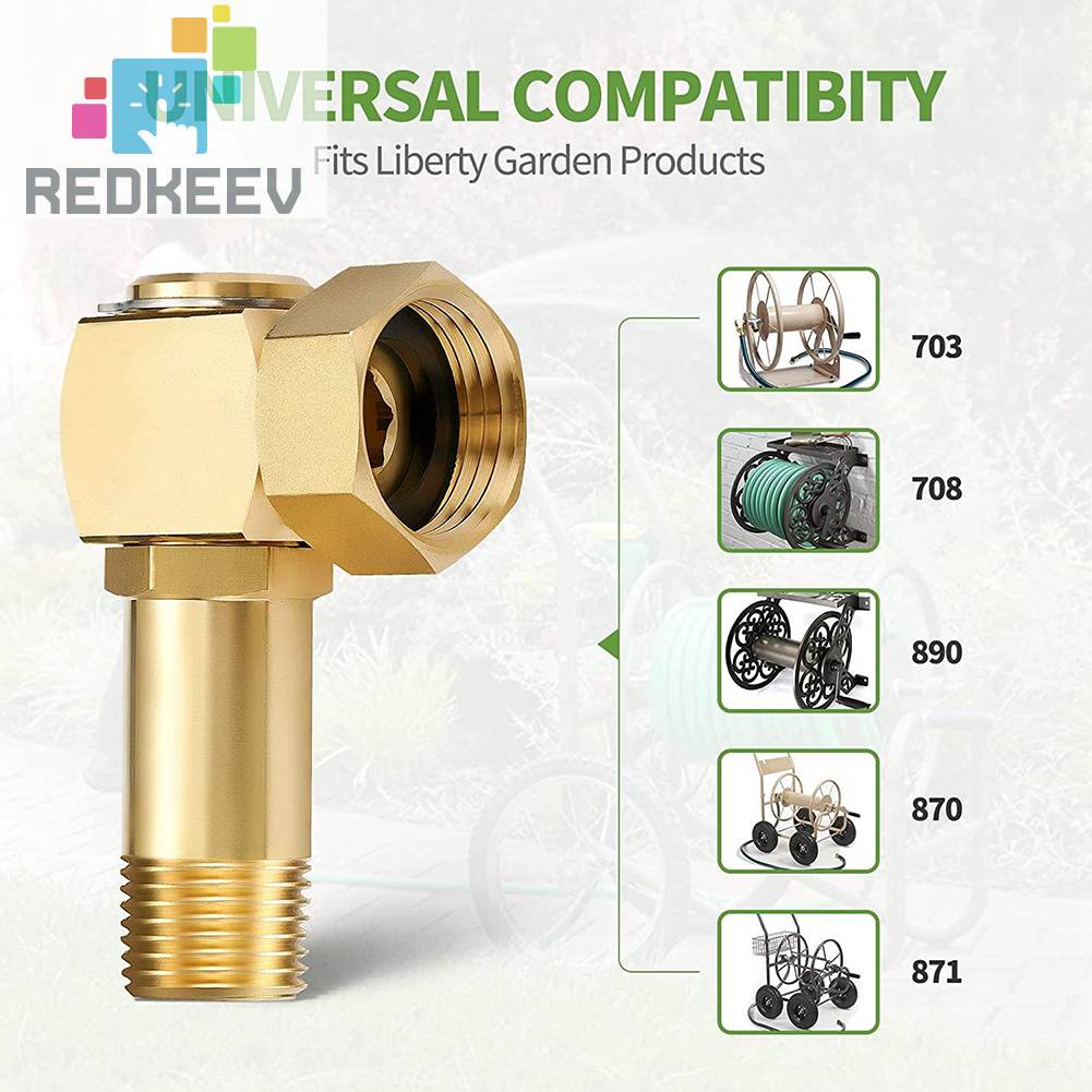 Đầu Nối Ống Nước Tưới Vườn Bằng Đồng Thau Dạng Xoay Dễ Lắp Đặ
