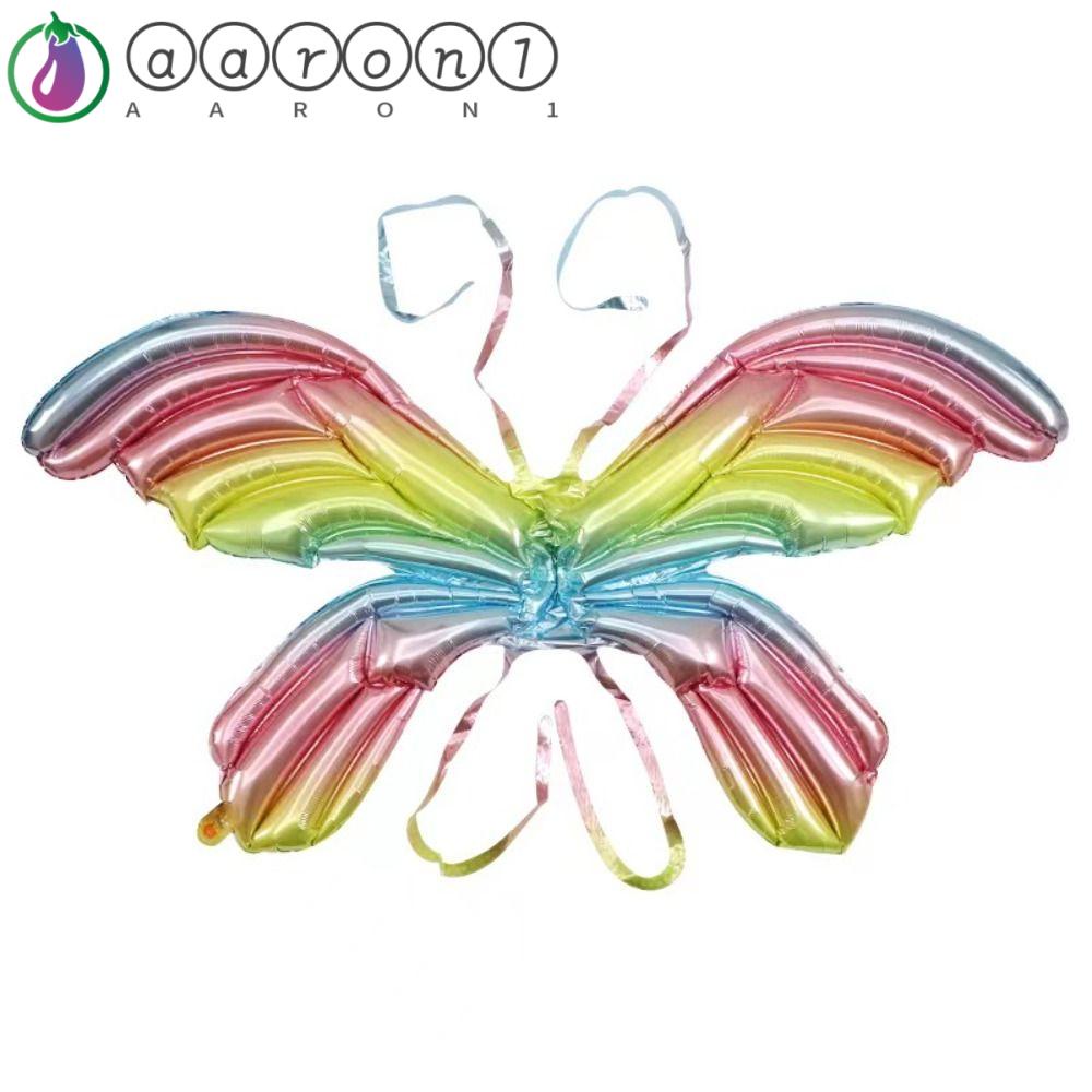 AARON1 Bong Bóng Hình Đôi Cánh Thiên Thần Trang Trí Tiệc Sinh Nhật Cho Bé