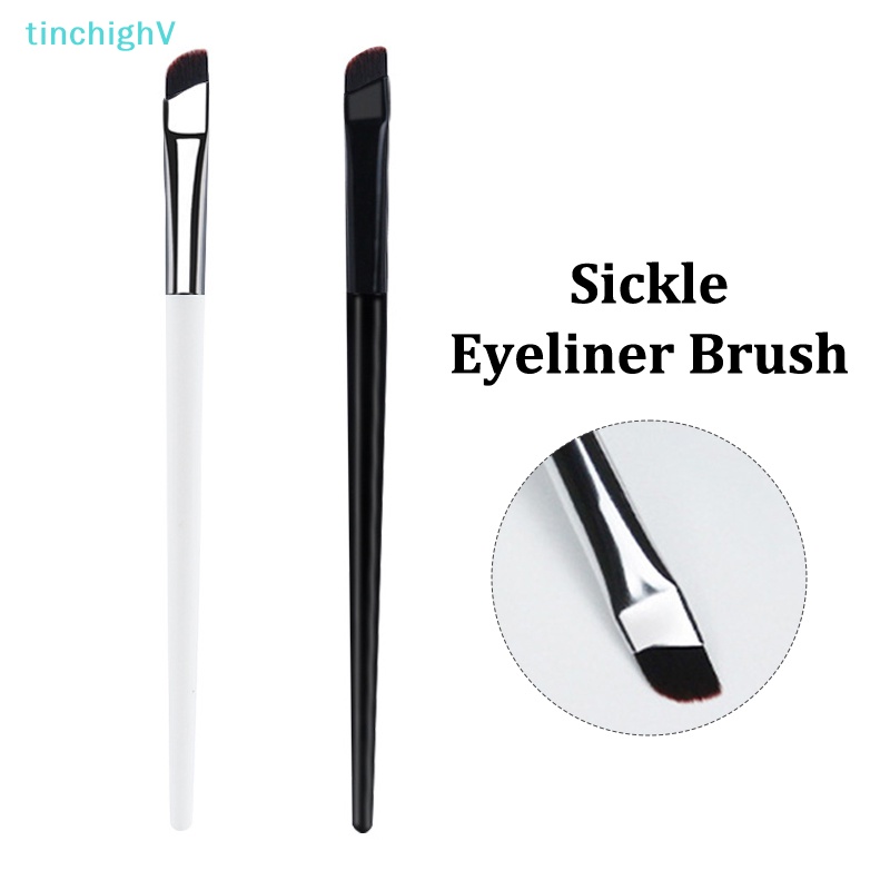 1 Cọ Trang Điểm Kẻ Mắt / Lông Mày Đầu Dẹt Siêu Mỏng Chuyên Nghiệp