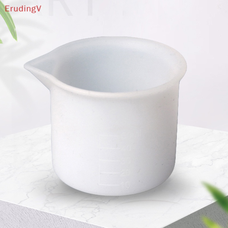 1 Cốc Đong 50ML Bằng Silicon Trong Suốt Để Làm Trang Sức DIY