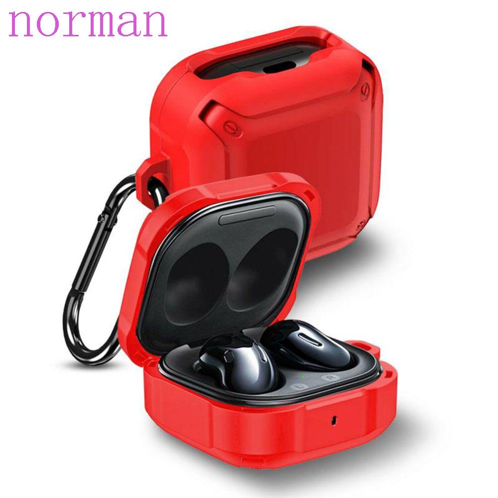 NORMAN Vỏ Bảo Vệ Hộp Sạc Tai Nghe Samsung Galaxy Buds Pro 2 Bằng TPU + PC Chống Bụi Bẩn Kèm Móc Treo Chìa Khóa Tiện