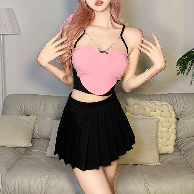 Áo Croptop Sát Nách Màu Sắc Thời Trang Mùa Hè Cho Phái Nữ