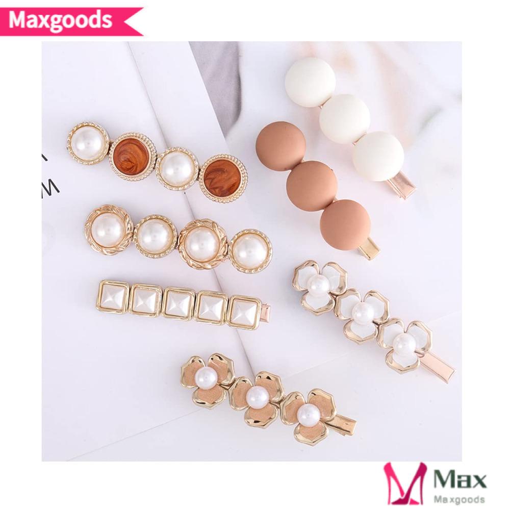 MAXG Set 5 / 7 Kẹp Tóc Chống Trượt Phong Cách Retro Thời Trang Mùa Hè