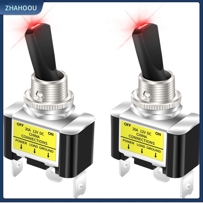 1 Cặp Công Tắc Đèn Led 12v / 30a Cho Xe Hơi