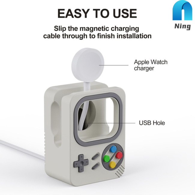 Giá Đỡ Sạc Bằng Silicon Cho IWatch Ultra Watch Series 8 SE2 7 6 SE 5 4 3 2 1