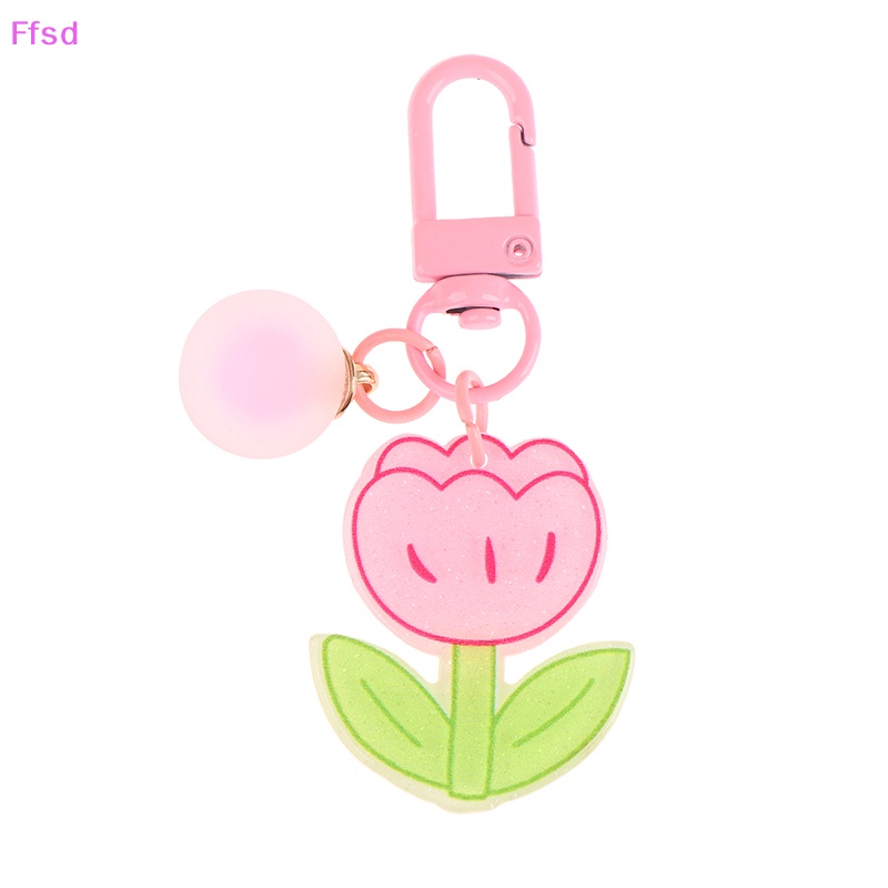 {Ffsd} Móc Khóa Trang Trí Túi Xách / Tai Nghe Hình Bông Hoa Vương Miện Màu Kẹo Dễ Thương Dành Cho Bạn Nữ * Bán