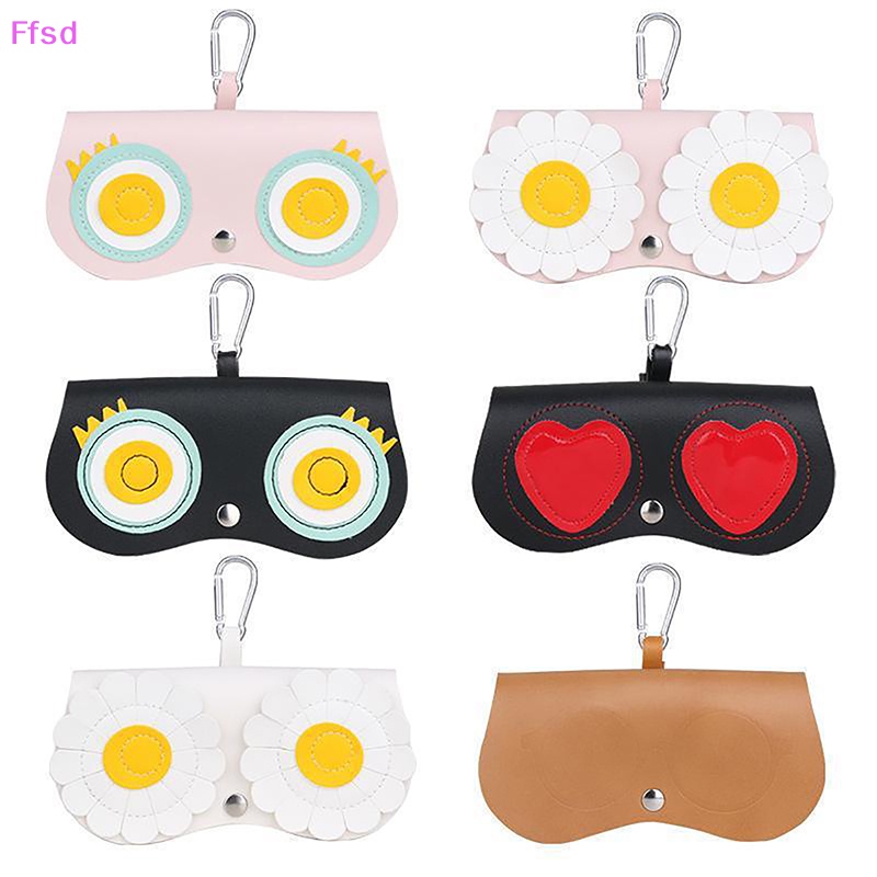 Hộp Đựng Mắt Kính Cận Thị Bằng Da PU In Họa Tiết Hoạt Hình Dễ Thương Thời Trang Cho Nữ