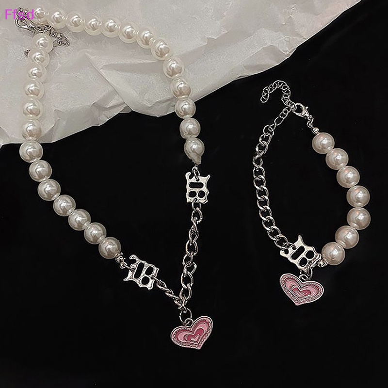 {Ffsd} Vòng cổ Mặt Hình Đầu Lâu Đính Ngọc Trai Phong Cách Steampunk Punk Hip Hop Y2K Cho Nữ