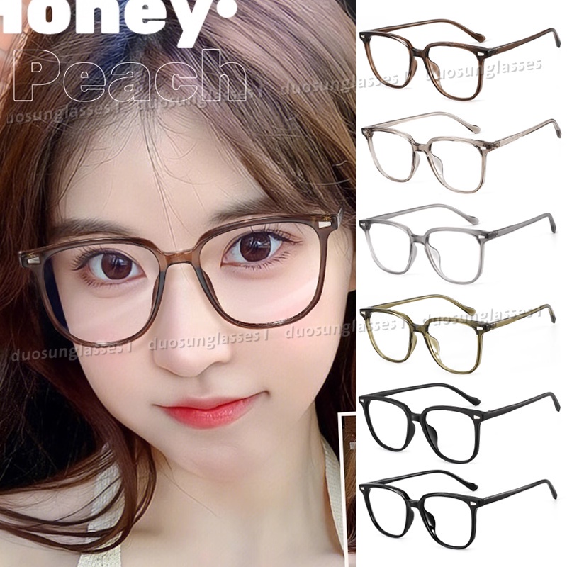 Mắt Kính Gọng Vuông Chống Ánh Sáng Xanh Chống Bức Xạ Phong Cách Hàn Quốc Cổ Điển Cho Nam Và Nữ
