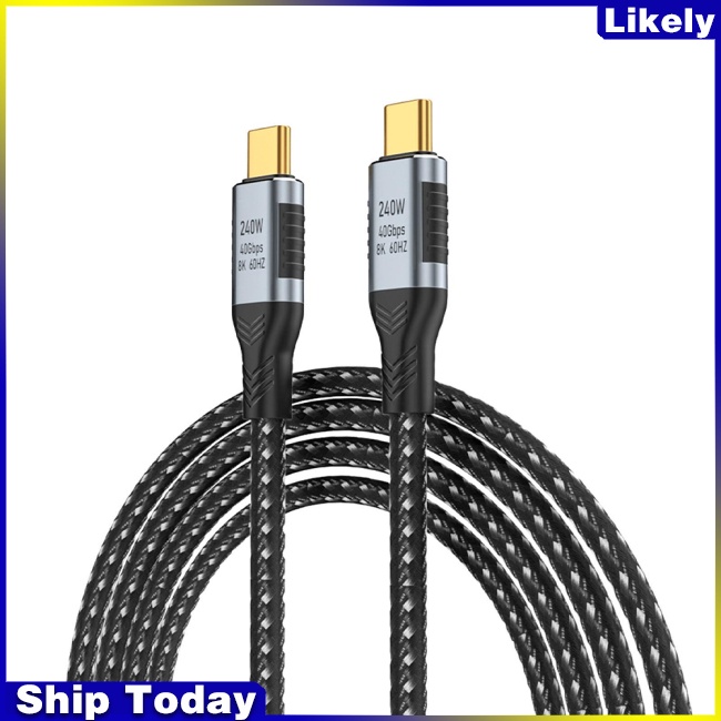 Dây Cáp Sạc Nhanh Usb 4.0 240w 40gbps 8k 60hz Hd Video Type-c 4.0 Đa Năng