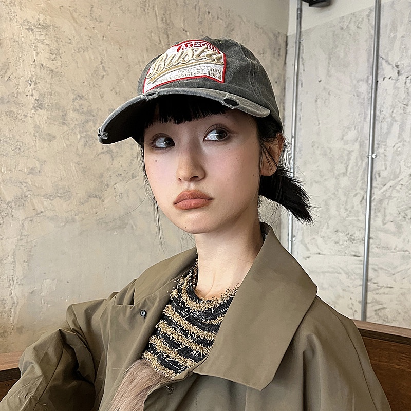 Mũ Lưỡi Trai Màu Trắng Phong Cách Hàn Quốc Thời Trang Xuân Hè