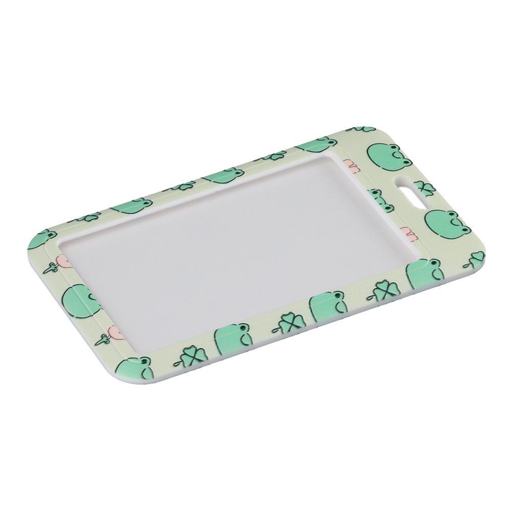 PINEVN Móc Khóa Thẻ ID / Thẻ ID Hình Chú Ếch Dễ Thương Tiện Dụng Cho Văn Phòng