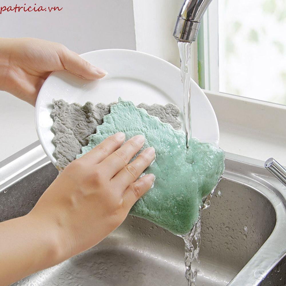 PATRICIA Khăn Lau Chén Dĩa Sợi Nhỏ Dày Dặn Thấm Hút Tốt
