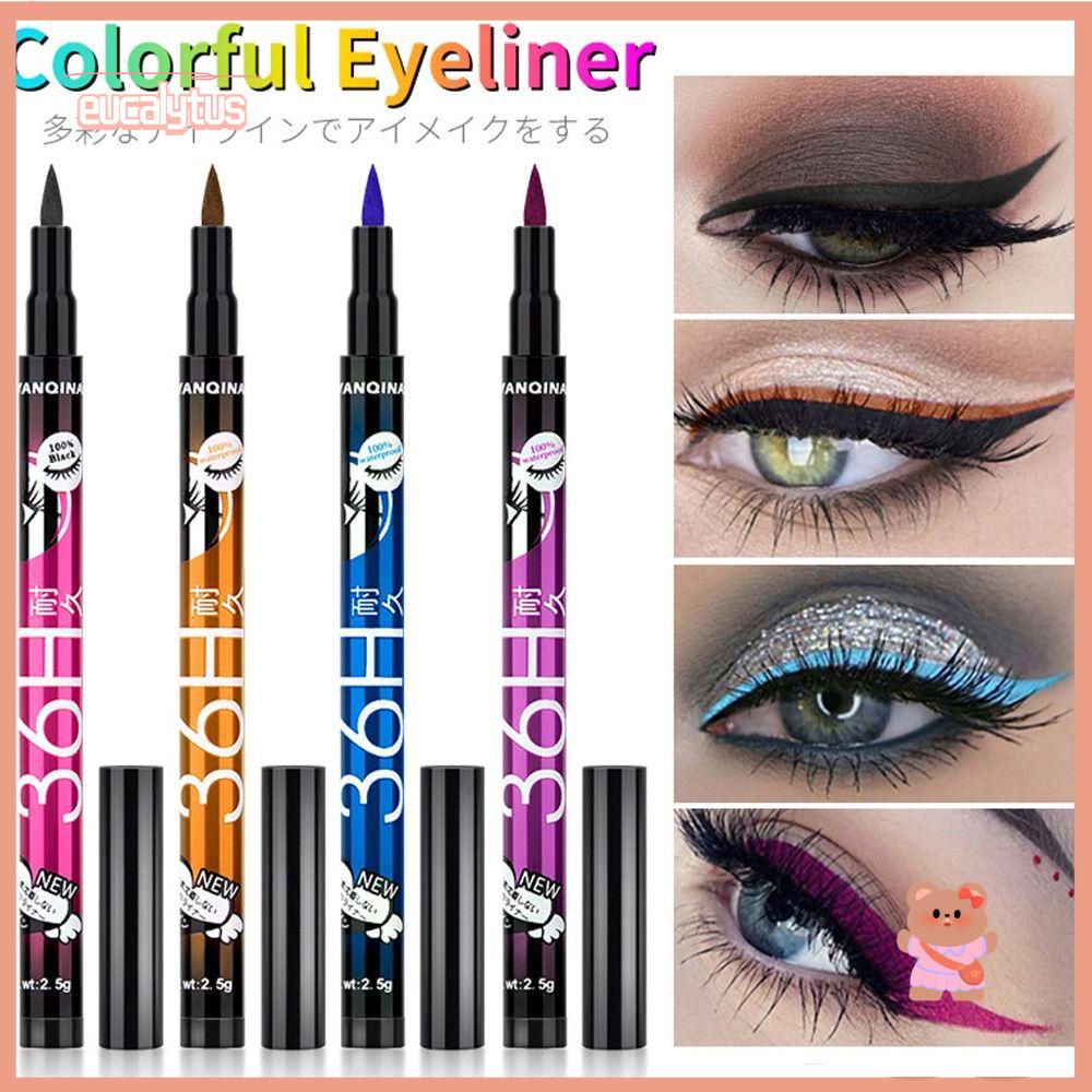 EUTUS Bút Kẻ Mắt Dạng Lỏng Nhanh Khô Chống Thấm Nước Bền Màu Đến 36 Giờ